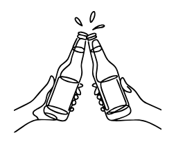 beer bottles clinking beer bottles clinking